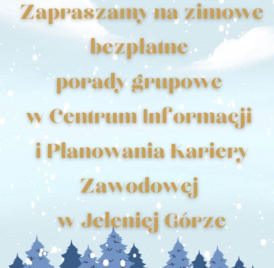 Zapraszamy do Centrum Kariery w Jeleniej Górze na darmowe porady grupowe